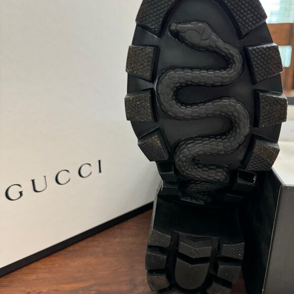 Gucci Kingsnake Trip Bootie Leather Ankle – Size 8 Women - Picture 14 of 15